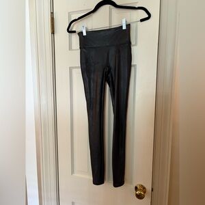 Spanx Faux Leather Black Leggings
